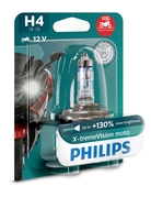 Žiarovka Philips H4 12V 60/55W P43t X-treme Vision 130% Moto 1ks (PH 12342XV+BW)