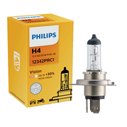 Žiarovka Philips H4 12V 60/55W P43t-38 Vision +30% 1ks (PH 12342PRC1)