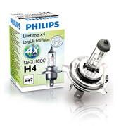 Žiarovka Philips H4 12V 60/55W P43t LongLife EcoVision 1ks (PH 12342LLECOC1)
