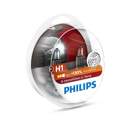 Žiarovka Philips H1 12V 55W P14,5s X-treme Vision G-Force +130% 2ks (PH 12258XVGS2)