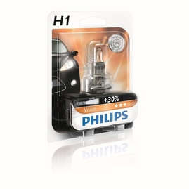 Žiarovka Philips H1 12V 55W  P14,5s Vision +30% 1ks (PH 12258PRB1)