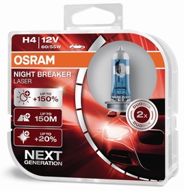 Osram Night Breaker Laser 64193NL-HCB H4 P43t 12V 60/55W 2ks (OS 64193NL-HCB)