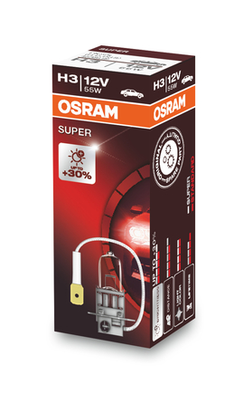Žiarovka Osram H3 55W 12V Super +30% 1ks (OS 64151SUP)