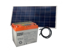 Výhodný set Goowei Energy OTD75 70Ah, 12V a solárny panel Victron Energy 115Wp/12V (E7332)