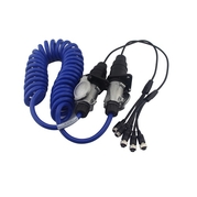 Kabeláž flexibilná, pre ťahač a náves, na 3 kamery, M12 flexi (TSS-M12 flexi)