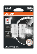 OSRAM W21W LEDriving SL 12V Červené 2ks (OS 7505DRP-02B)