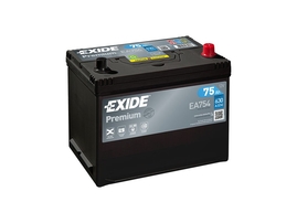 Autobatéria EXIDE Premium 75Ah, 630A, 12V, EA754 (EA754)