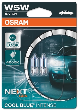 OSRAM W5W 12V W2.1x9.5d 5W Cool Blue INTENSE NextGen 4000K 2ks (OS 2825CBN-02B)