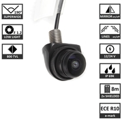 BC UNI-WIDE Mini kamera analóg 190° RCA 12-24V (TSS-BC UNI-WIDE)