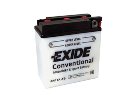 Motobatéria EXIDE BIKE Conventional 11Ah, 6V, 6N11A-1B (E5051)