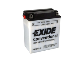 Motobatéria EXIDE BIKE Conventional 12Ah, 12V, YB12AL-A (E5750)