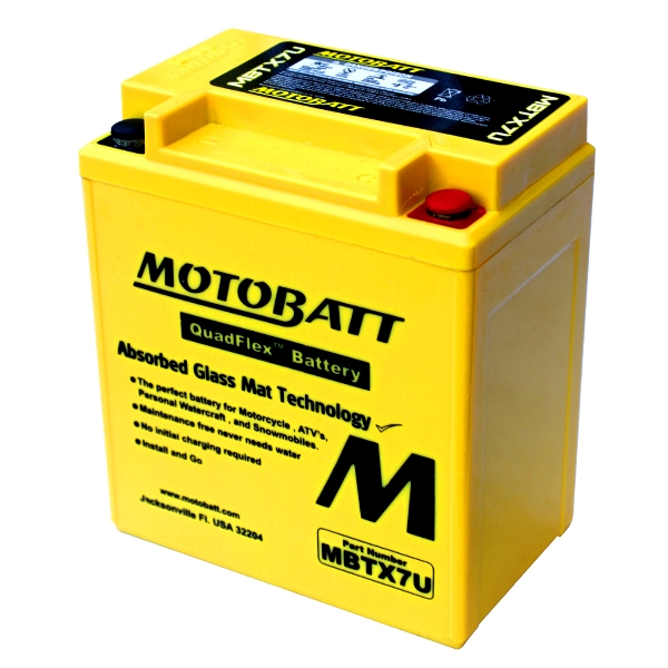Motobatéria MOTOBATT YTX7L-BS, 8Ah, 12V