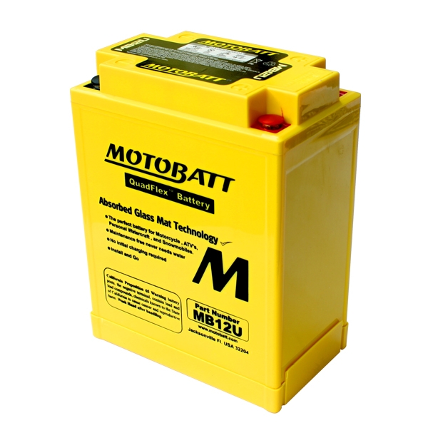 Motobatéria MOTOBATT 12N12-4A-1, 15Ah, 12V