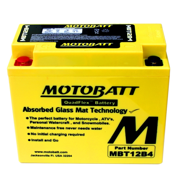 Motobatéria MOTOBATT YT12B-BS, 11Ah, 12V