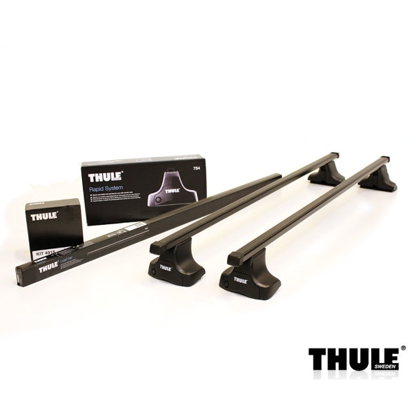 Thule Evo SquareBar lacný oceľový strešný nosič Seat Ibiza kombi 2010-2017 zapustené pozdĺžniky