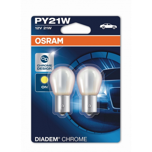 OSRAM Diadem Chrome PY21W 12V 21W BAU15s 2ks