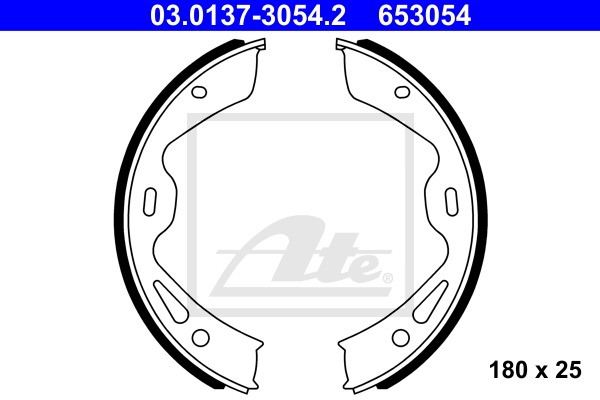 Sada brzd. čeľustí parkov. brzdy CONTINENTAL TEVES (ATE) (03.0137-3054.2)