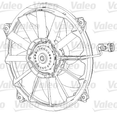 Ventilátor chladenia motora Valeo Service (696091)