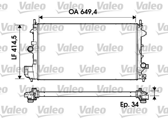 Chladič motora Valeo Service (734339)