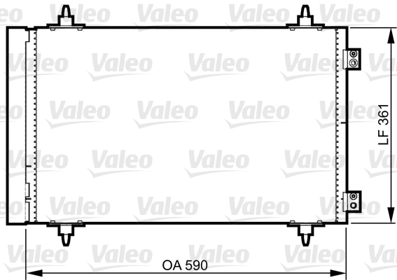 Kondenzátor klimatizácie Valeo Service (814366)
