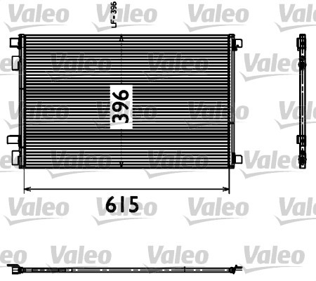 Kondenzátor klimatizácie Valeo Service (817608)
