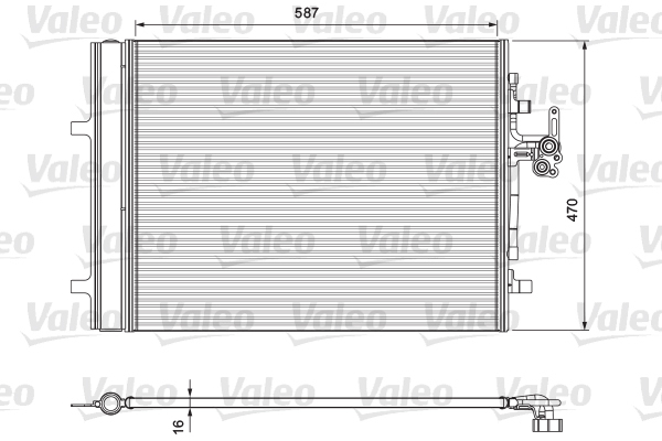 Kondenzátor klimatizácie Valeo Service (814318)