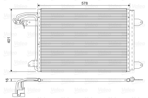 Kondenzátor klimatizácie Valeo Service (817777)