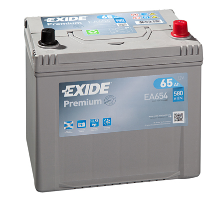 Autobatéria EXIDE Premium 65Ah, 580A, 12V, EA654 (EA654)