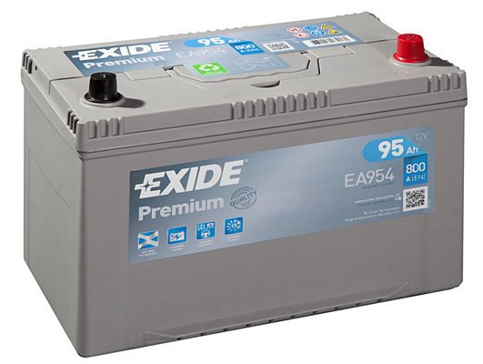 Autobaterie EXIDE Premium 95Ah, 800A, 12V, EA954 (EA954)