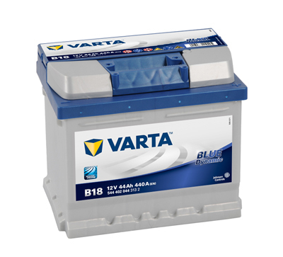 Autobaterie VARTA BLUE Dynamic 44Ah, 440A, 12V, B18, 544402044 (5444020443132)
