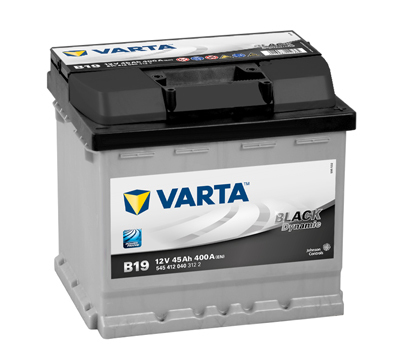 Autobaterie VARTA BLACK Dynamic 45Ah, 400A, 12V, B19, 545412040 (5454120403122)