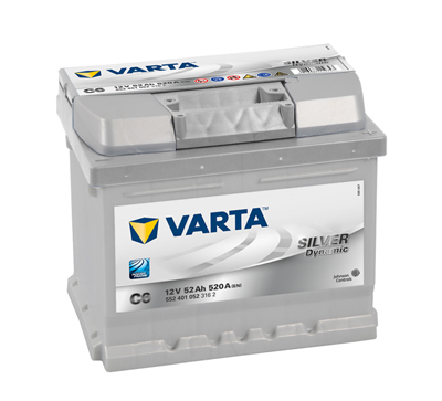 Autobatéria VARTA SILVER Dynamic 52Ah, 520A, 12V, C6, 552401052 (5524010523162)