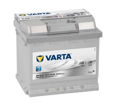 Autobaterie VARTA SILVER Dynamic 54Ah, 530A, 12V, C30, 554400053 (5544000533162)