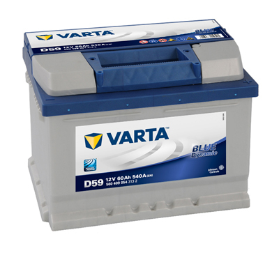 Autobaterie VARTA BLUE Dynamic 60Ah, 540A, 12V, D59, 560409054 (5604090543132)