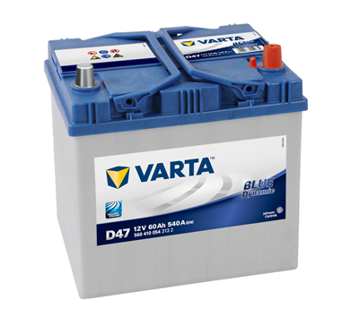 Autobaterie VARTA BLUE Dynamic 60Ah, 540A, 12V, D47, 560410054 (5604100543132)