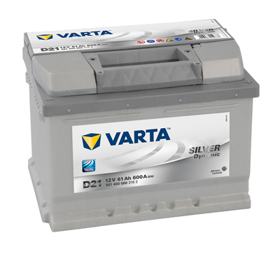 Autobatéria VARTA SILVER Dynamic 61Ah, 600A, 12V, D21, 561400060 (5614000603162)