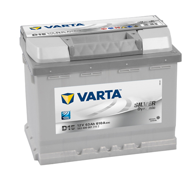 Autobatéria VARTA SILVER Dynamic 63Ah, 610A, 12V, D15, 563400061 (5634000613162)
