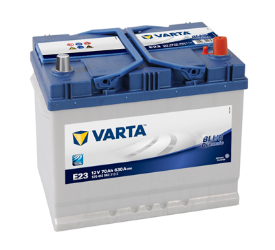 Autobaterie VARTA BLUE Dynamic 70Ah, 630A, 12V, E23, 570412063 (5704120633132)