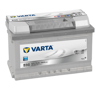 Autobatéria VARTA SILVER Dynamic 74Ah, 750A, 12V, E38, 574402075 (5744020753162)