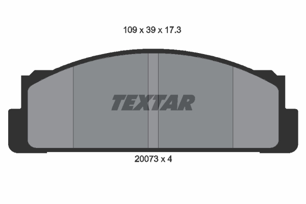 Sada brzdových platničiek kotúčovej brzdy TEXTAR (2007304)