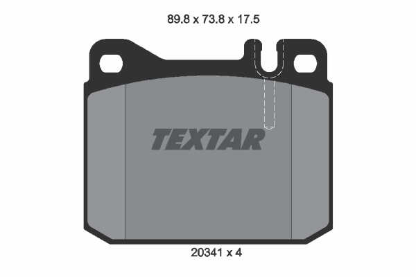 Sada brzdových platničiek kotúčovej brzdy TEXTAR (2034110)