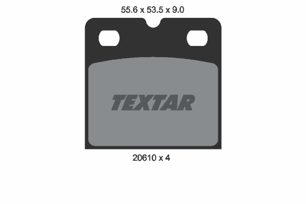Sada brzdových platničiek, Parkovacia kotúčová brzda TEXTAR (2061005)
