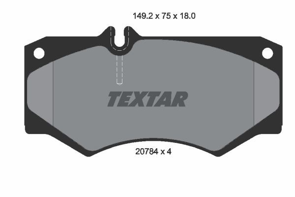 Sada brzdových platničiek kotúčovej brzdy TEXTAR (2078401)