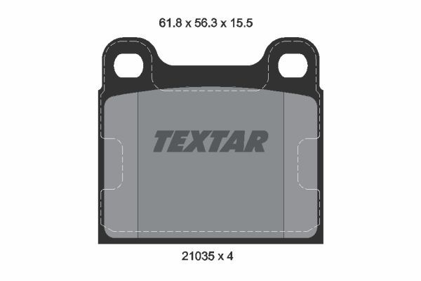 Sada brzdových platničiek kotúčovej brzdy TEXTAR (2103501)