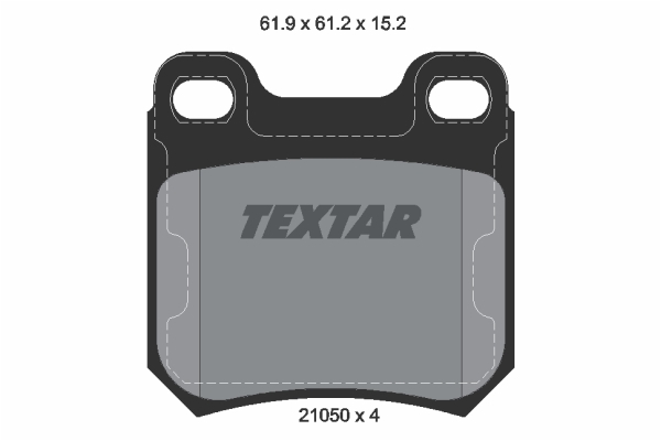 Sada brzdových platničiek kotúčovej brzdy TEXTAR (2105002)