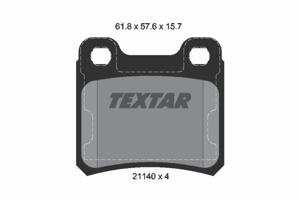 Sada brzdových platničiek kotúčovej brzdy TEXTAR (2114001)