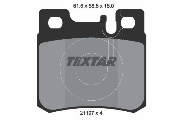 Sada brzdových platničiek kotúčovej brzdy TEXTAR (2119701)