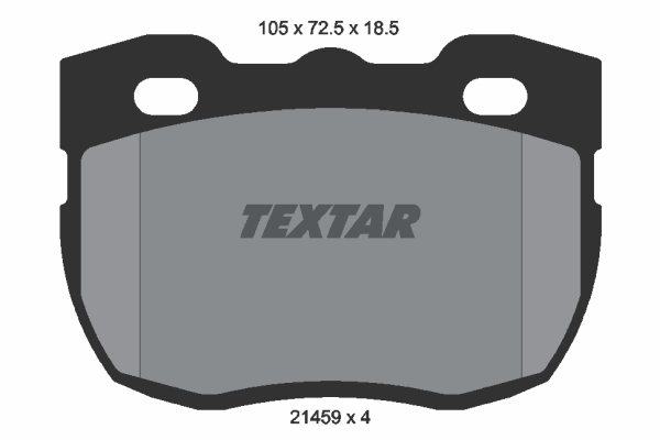 Sada brzdových platničiek kotúčovej brzdy TEXTAR (2145901)