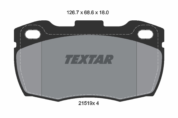 Sada brzdových platničiek kotúčovej brzdy TEXTAR (2151901)