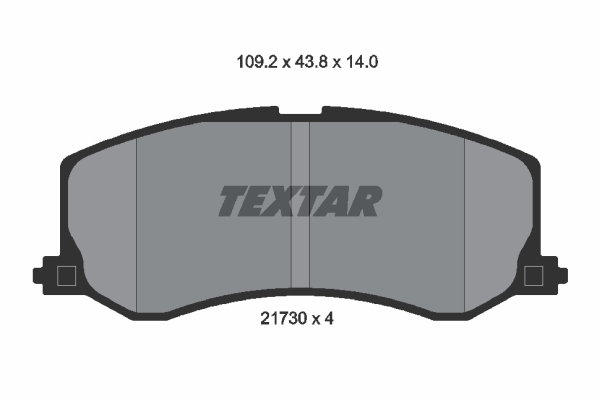 Sada brzdových platničiek kotúčovej brzdy TEXTAR (2173001)